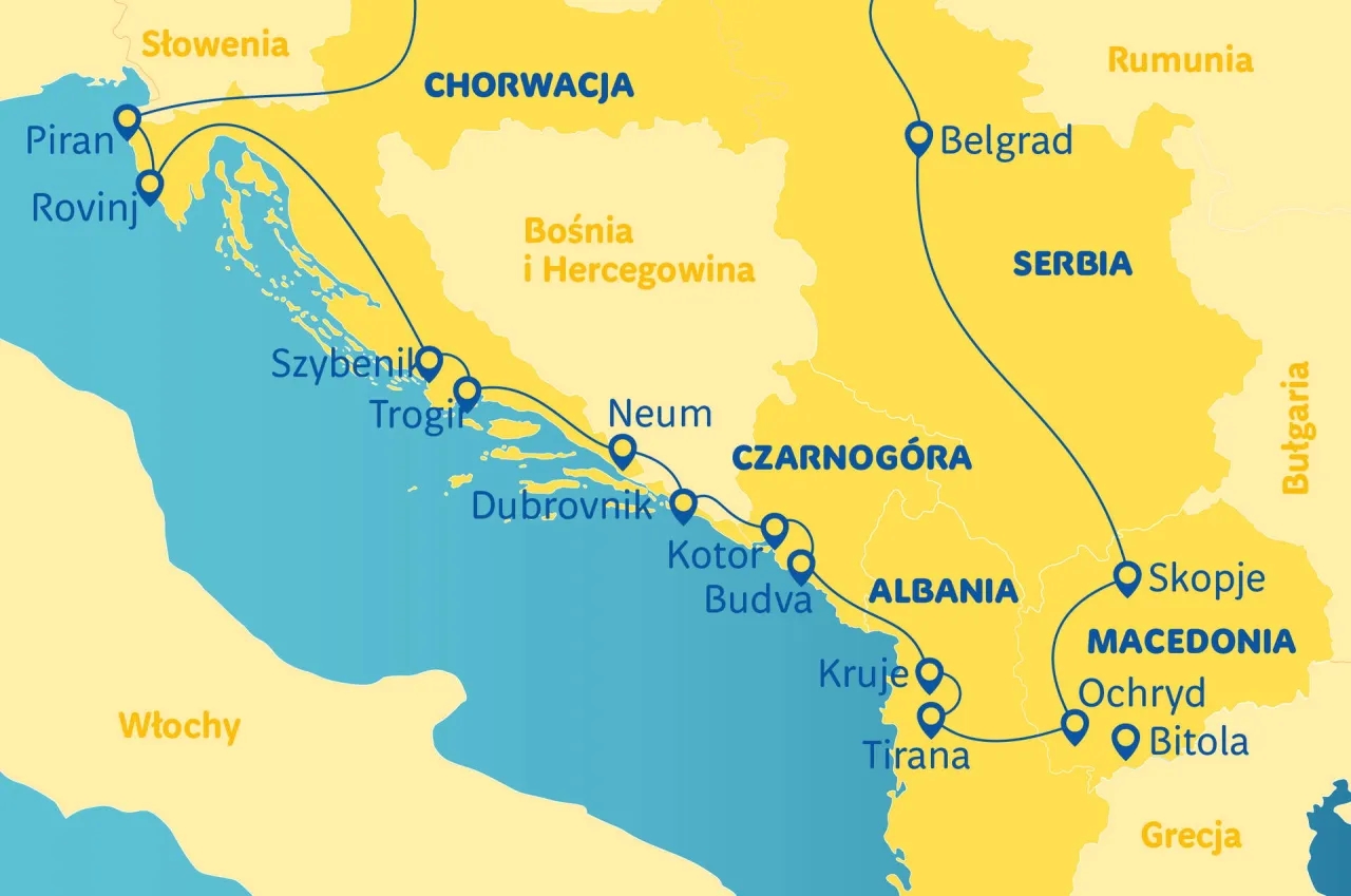 Jak długo trwa podróż autokarem do Albanii? Czas przejazdu z Polski