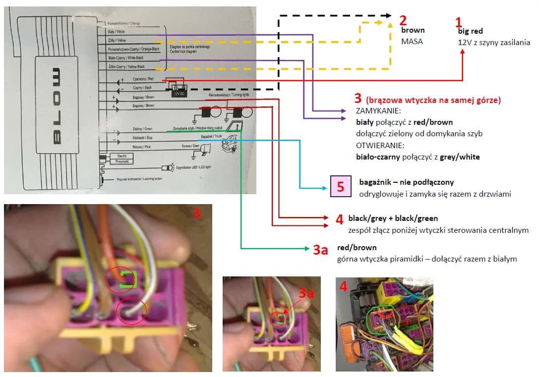 Jak podłączyć uniwersalny sterownik centralnego zamka bez błędów